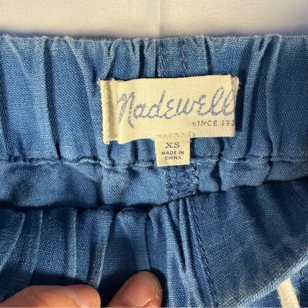 Madewell Classic Indigo Blue Shorewalk Cover-Up Jogger Pants Women's Size XS - Picture 6 of 9